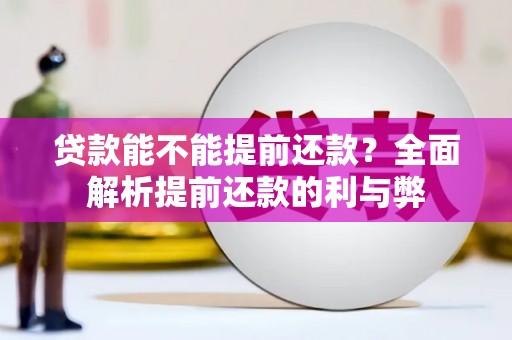 会同贷款能不能提前还款？全面解析提前还款的利与弊