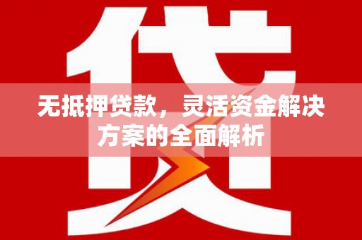泰山无抵押贷款，灵活资金解决方案的全面解析