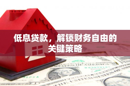 灌云低息贷款，解锁财务自由的关键策略