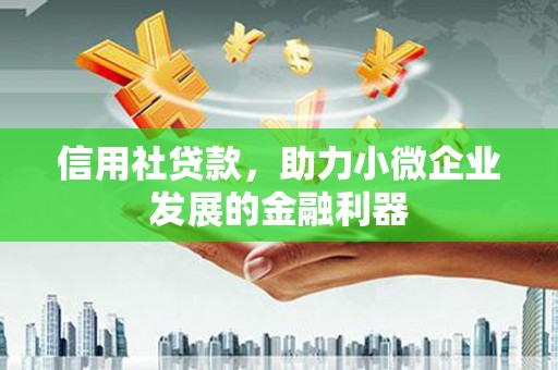 岳麓信用社贷款，助力小微企业发展的金融利器