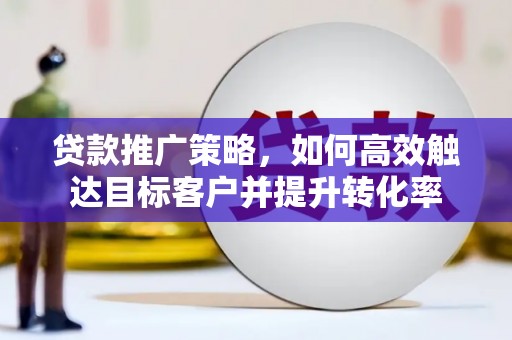 内湖贷款推广策略，如何高效触达目标客户并提升转化率