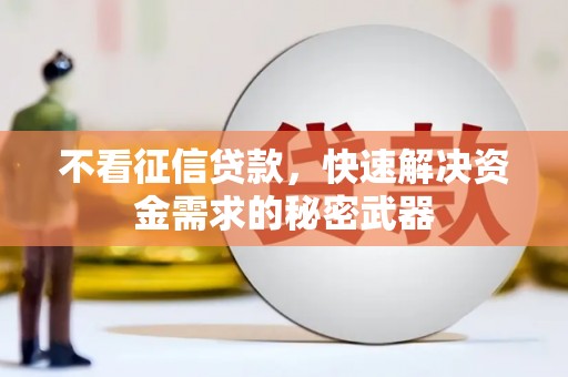 革吉不看征信贷款，快速解决资金需求的秘密武器