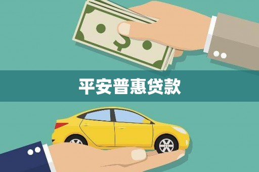 定结平安普惠贷款