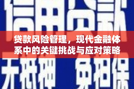 江干贷款风险管理，现代金融体系中的关键挑战与应对策略