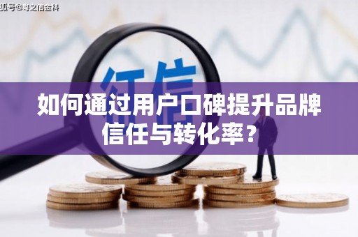 庐江如何通过用户口碑提升品牌信任与转化率？