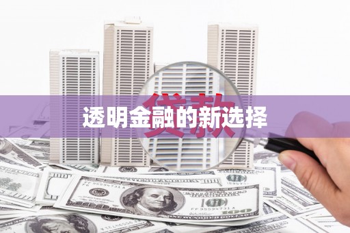 东安透明金融的新选择